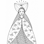 Dessin femme en noir et blanc